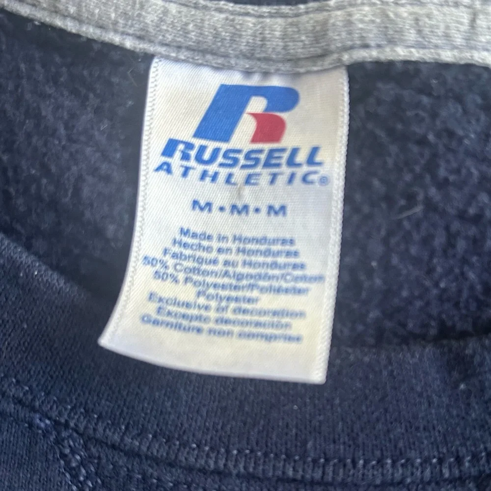 Russell Athletics Navy  Blue MSVU Men's Crewneck  Sweatshirt , Size M - Picture 4 of 5